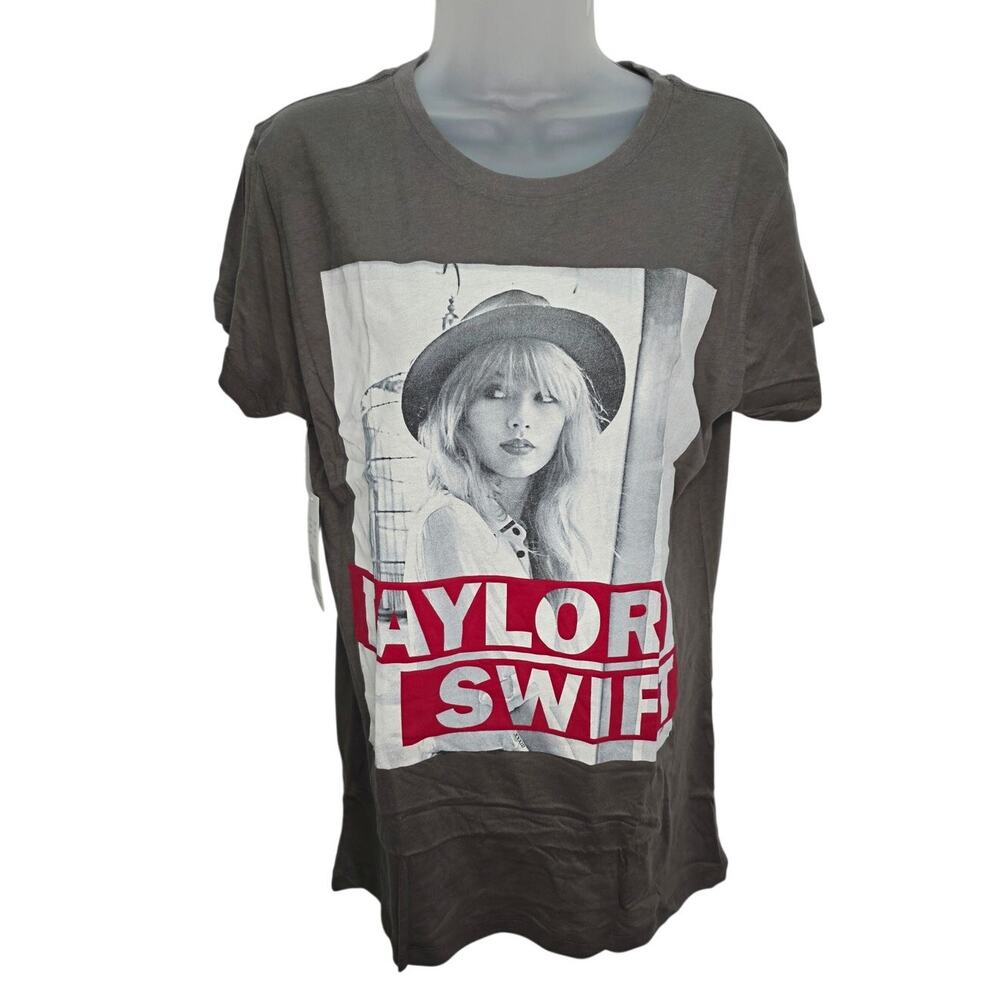 Taylor Swift Red Era Graphic T Shirt Gray Fitted Size Large 2012 New with Tags